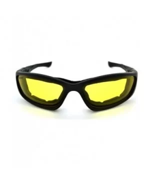 Lightweight Padded Mens & Womens Motorcycle Goggle Sunglasses w/FREE Microfiber - Matte Black - CE12LH7C081 $8.24 Goggle