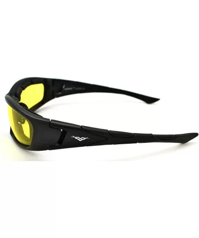 Lightweight Padded Mens & Womens Motorcycle Goggle Sunglasses w/FREE Microfiber - Matte Black - CE12LH7C081 $8.24 Goggle