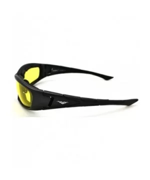 Lightweight Padded Mens & Womens Motorcycle Goggle Sunglasses w/FREE Microfiber - Matte Black - CE12LH7C081 $8.24 Goggle