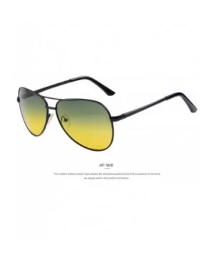 Men Polarized Sunglasses Night Vision Driving UV400 - C05 Gray Black - C4199CHND5I $22.47 Oval