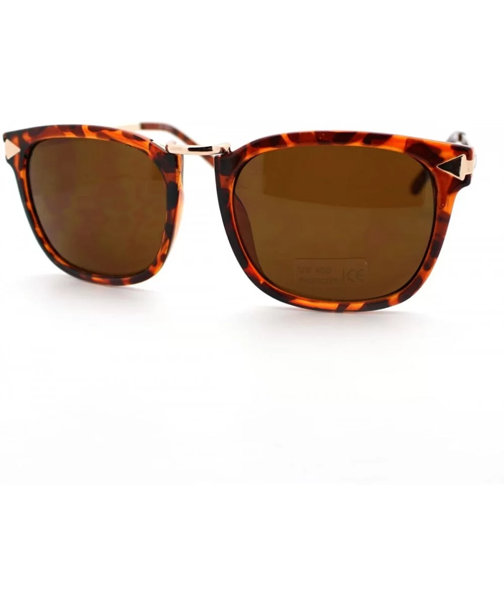 Psy Gangnam Style Sunglasses Square Metal Bridge Arrow Design Unisex - Tortoise - C411CAXLE5V $8.15 Square