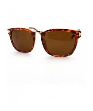 Psy Gangnam Style Sunglasses Square Metal Bridge Arrow Design Unisex - Tortoise - C411CAXLE5V $8.15 Square