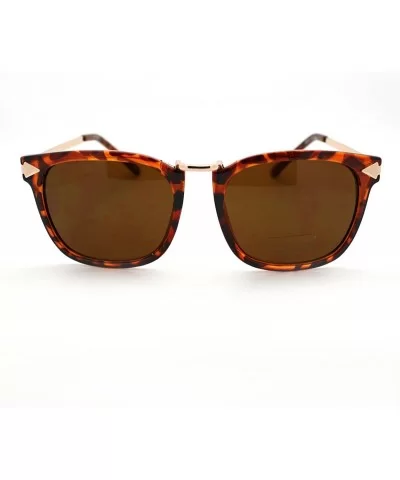 Psy Gangnam Style Sunglasses Square Metal Bridge Arrow Design Unisex - Tortoise - C411CAXLE5V $8.15 Square