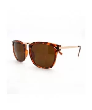 Psy Gangnam Style Sunglasses Square Metal Bridge Arrow Design Unisex - Tortoise - C411CAXLE5V $8.15 Square