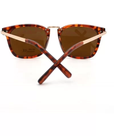 Psy Gangnam Style Sunglasses Square Metal Bridge Arrow Design Unisex - Tortoise - C411CAXLE5V $8.15 Square