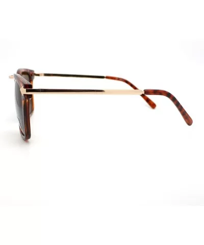 Psy Gangnam Style Sunglasses Square Metal Bridge Arrow Design Unisex - Tortoise - C411CAXLE5V $8.15 Square