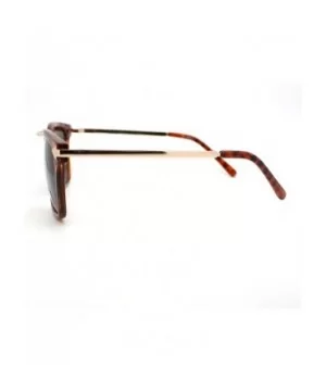 Psy Gangnam Style Sunglasses Square Metal Bridge Arrow Design Unisex - Tortoise - C411CAXLE5V $8.15 Square