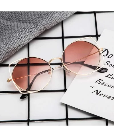 Sunglasses Fashion Lightweight ValentineS - Brown - CT18SXL2SLD $7.86 Cat Eye