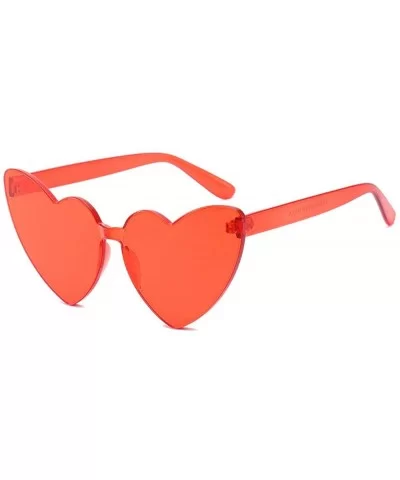 Fashion Shaped Sunglasses Designer Rimless - Red - CE18MG9X9O6 $11.88 Rimless