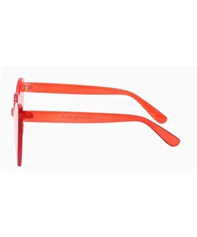 Fashion Shaped Sunglasses Designer Rimless - Red - CE18MG9X9O6 $11.88 Rimless