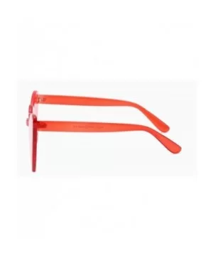 Fashion Shaped Sunglasses Designer Rimless - Red - CE18MG9X9O6 $11.88 Rimless