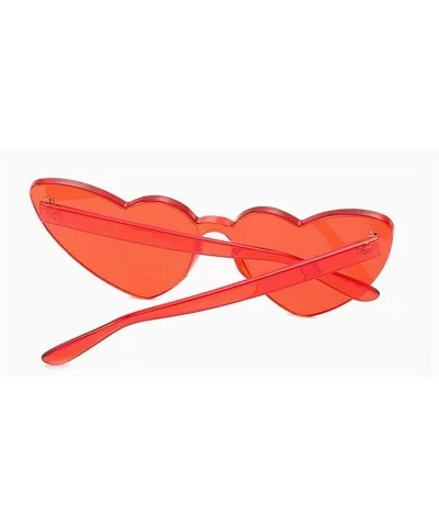 Fashion Shaped Sunglasses Designer Rimless - Red - CE18MG9X9O6 $11.88 Rimless