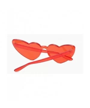 Fashion Shaped Sunglasses Designer Rimless - Red - CE18MG9X9O6 $11.88 Rimless