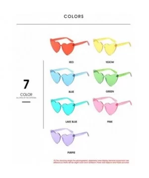 Fashion Shaped Sunglasses Designer Rimless - Red - CE18MG9X9O6 $11.88 Rimless