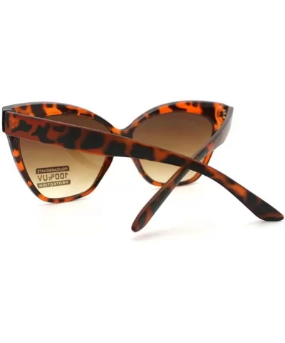 Womens Retro Oversize Large Cat Eye Thick Plastic Sunglasses - Tortoise - CP121DHW0BR $8.62 Oversized