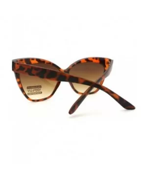 Womens Retro Oversize Large Cat Eye Thick Plastic Sunglasses - Tortoise - CP121DHW0BR $8.62 Oversized