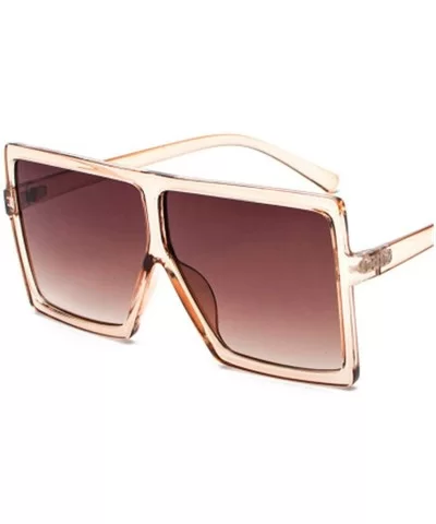 Sunglasses Women Square Sunglasses Vintage Oversized Sun Glasses Travel Ladies Shades UV400 - Multi-9 - C518WD76LO8 $17.29 Ov...