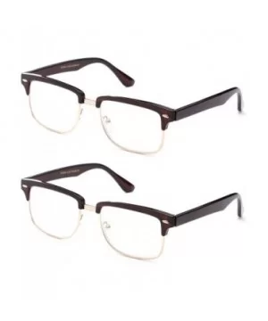 Reading Glasses - Best 2 Pack for Men and Women Fashion Fashion Reading Glasses - 2 Pack Brown/Gold - C312OBY08T6 $7.67 Round