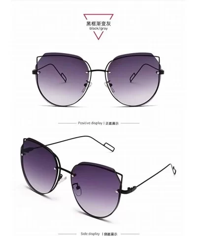 Personality Fashion Brown Rimless Sunglasses Star With The Same Sunglasses Female Marine Glasses - Style 2 - C418UDT52T8 $20....