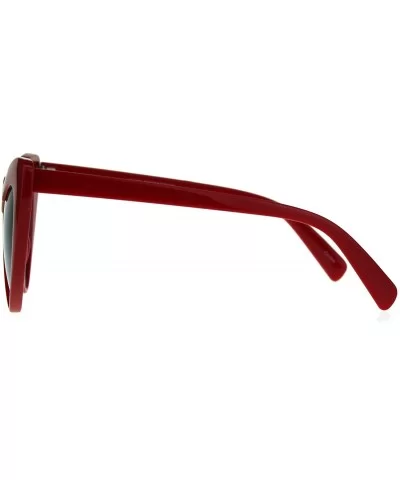 Womens Plastic Cat Eye Heart Shape Hippie Party Shade Sunglasses - Red - CQ187LA00TZ $9.12 Cat Eye