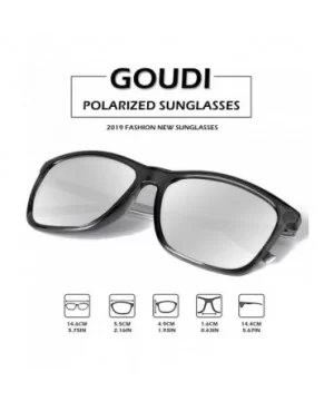 Polarized Sunglasses For Men Women-Vintage Men Women Sunglasses Metal Frame Ultra Light GD8001 - Silver/Silver - CW18H2AOSS2 ...