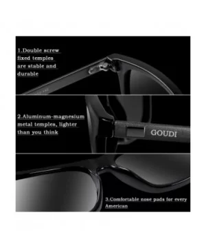 Polarized Sunglasses For Men Women-Vintage Men Women Sunglasses Metal Frame Ultra Light GD8001 - Silver/Silver - CW18H2AOSS2 ...