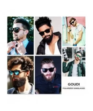 Polarized Sunglasses For Men Women-Vintage Men Women Sunglasses Metal Frame Ultra Light GD8001 - Silver/Silver - CW18H2AOSS2 ...