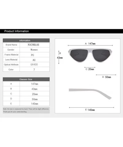 Cat Eye Women Hundred-Lap Sunglasses Brand Designer Sun Glasses Women Eyewear 7 - 1 - CD18YLY9W9G $5.86 Aviator