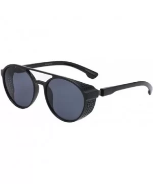 Gothic Steampunk Sunglasses For Men Women Uv Protection Sunglasses Full Frame Retro Eyewear Fashion - Black - CX18YRSQOD2 $4....