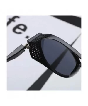 Gothic Steampunk Sunglasses For Men Women Uv Protection Sunglasses Full Frame Retro Eyewear Fashion - Black - CX18YRSQOD2 $4....