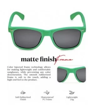 Polarized Sunglasses for Men and Women Stylish & Trendy Sun Glasses - Matte Hunter Green - Smoke - CE124WSYAFR $10.51 Sport