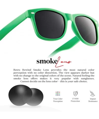 Polarized Sunglasses for Men and Women Stylish & Trendy Sun Glasses - Matte Hunter Green - Smoke - CE124WSYAFR $10.51 Sport