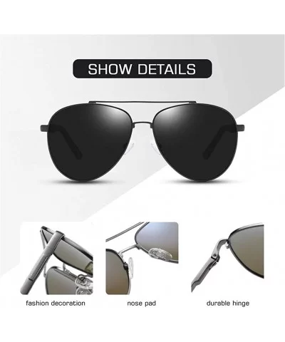 Pilot Polarized Sunglasses for Men Driver Sun Glasses Goggle UV400 - C4gold G15 - CP199HU6YTU $12.23 Goggle