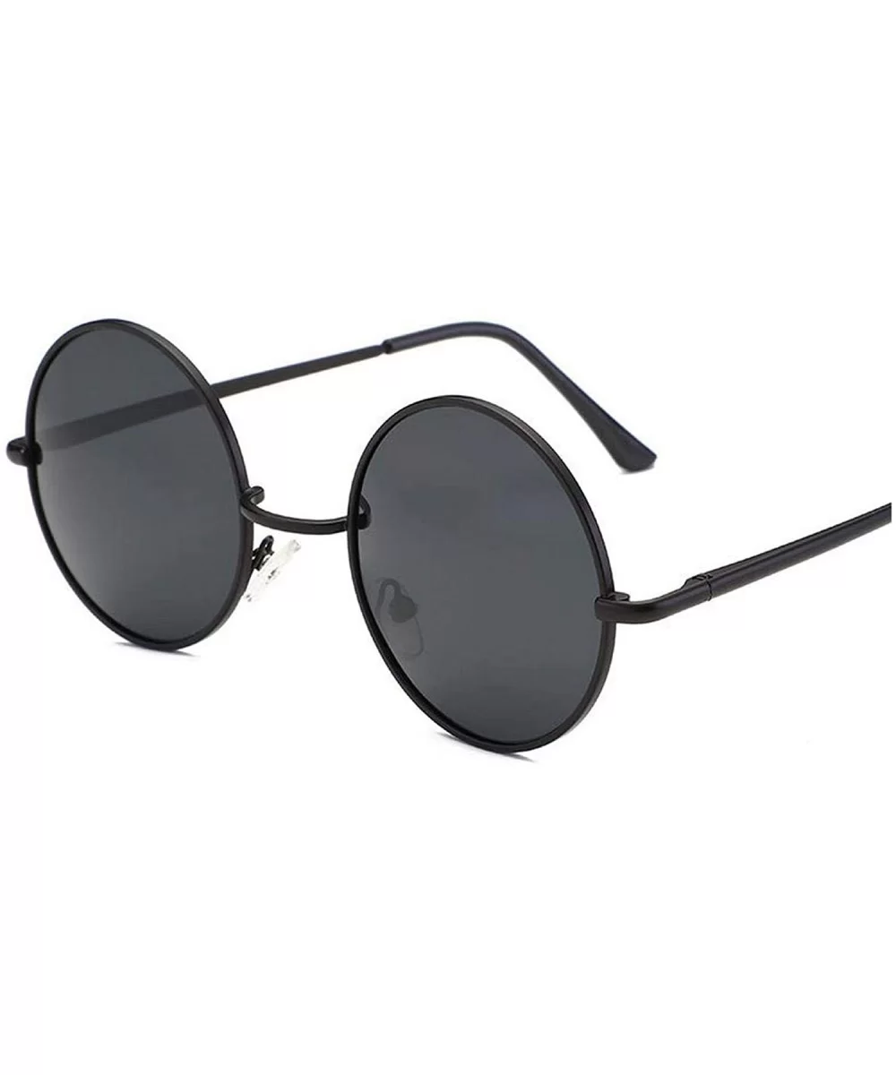 Ladies Luxury Vintage Mirror Small Round Eye Sunglasses Men Women Eyewear Metal Retro Frame Sun Glasses - 2 - CZ198ZA7A86 $23...