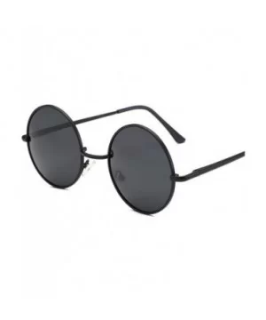 Ladies Luxury Vintage Mirror Small Round Eye Sunglasses Men Women Eyewear Metal Retro Frame Sun Glasses - 2 - CZ198ZA7A86 $23...