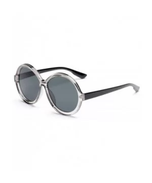 Women Round Fashion Sunglasses - Grey - C818WQ6ZSCC $12.64 Goggle