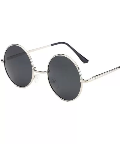 Ladies Luxury Vintage Mirror Small Round Eye Sunglasses Men Women Eyewear Metal Retro Frame Sun Glasses - 2 - CZ198ZA7A86 $23...