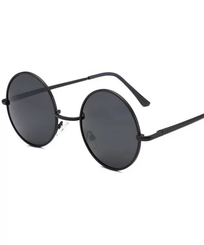 Ladies Luxury Vintage Mirror Small Round Eye Sunglasses Men Women Eyewear Metal Retro Frame Sun Glasses - 2 - CZ198ZA7A86 $23...