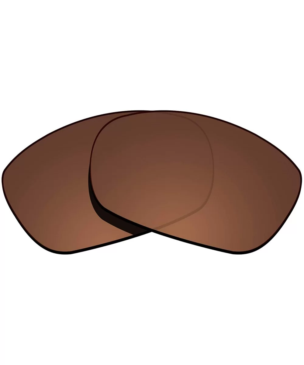 100% Precise-Fit Replacement Sunglass Lenses Ten X OO9128 - Polarized Brown - CA18CK7D5G2 $12.11 Sport