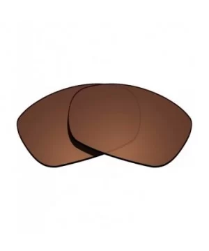 100% Precise-Fit Replacement Sunglass Lenses Ten X OO9128 - Polarized Brown - CA18CK7D5G2 $12.11 Sport