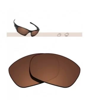 100% Precise-Fit Replacement Sunglass Lenses Ten X OO9128 - Polarized Brown - CA18CK7D5G2 $12.11 Sport