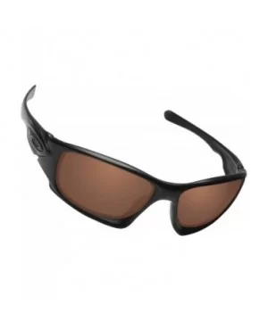 100% Precise-Fit Replacement Sunglass Lenses Ten X OO9128 - Polarized Brown - CA18CK7D5G2 $12.11 Sport