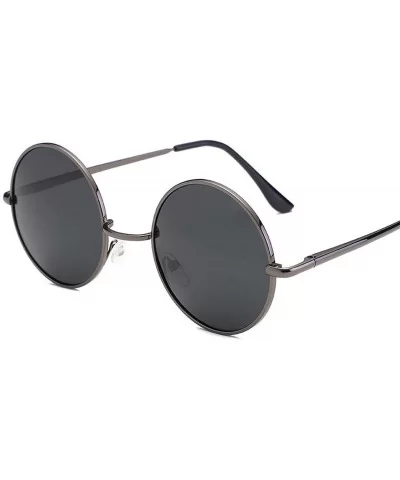 Ladies Luxury Vintage Mirror Small Round Eye Sunglasses Men Women Eyewear Metal Retro Frame Sun Glasses - 2 - CZ198ZA7A86 $23...