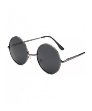 Ladies Luxury Vintage Mirror Small Round Eye Sunglasses Men Women Eyewear Metal Retro Frame Sun Glasses - 2 - CZ198ZA7A86 $23...