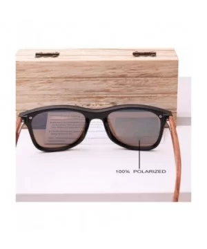 Wood Rimless Polarized Men's Sunglasses Square Frame Sun Glasses Women Sun Glasses - Red Bubinga Wood - CZ194O2R0QW $23.42 Oval