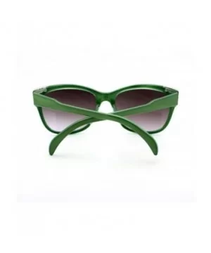 Womens Square Sunglasses Metal Top Corners Chic Trendy Designer Fashion - Green - CT11X91M8XL $7.05 Square