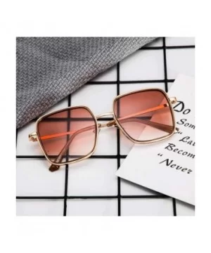 Fashion Aviator Sunglasses for Women Polarized Oversized UV Protection Vintage Eyewear Glasses - Gold - CG18RLEL64Q $8.56 Avi...