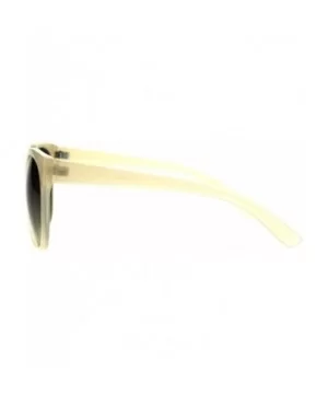 Womens Thick Plasic Oversize Cat Eye Butterfly Sunglasses - Beige Brown - CD186C2X3OL $8.04 Oversized