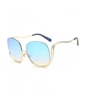 Oval Rimless Sunglasses Women Fashion Retro Sun Glasses Female Metal Frame Gradient Oculos UV400 - CE198OCXQ5M $16.64 Oval