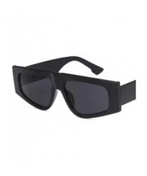 Unisex Sunglasses Fashion Bright Black Grey Drive Holiday Rectangle Non-Polarized UV400 - Bright Black Grey - C418RH6S082 $7....